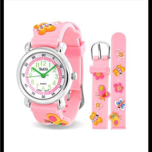 Bling Jewelry Other - NWOT Butterfly & Flowers Waterproof Wrist Watch